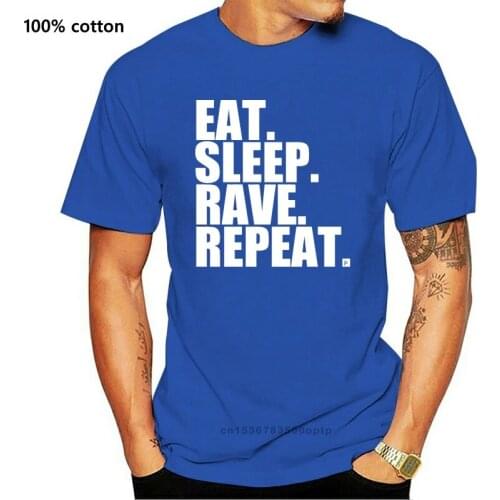 Eat. Sleep. Rave. Repeat. Festival Music Dance Acid Trance Mens T-Shirt