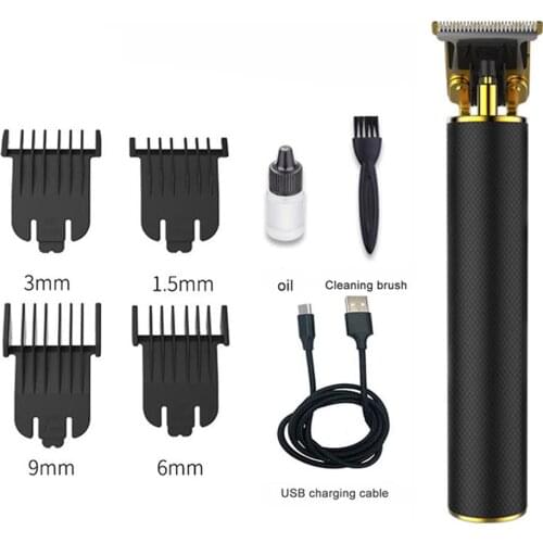 Electric Hair Trimmer T-Cutter Heavy Cordless Trimmer Men 0mm Baldheaded Hair Clipper Finish Hair Cutting Machine
