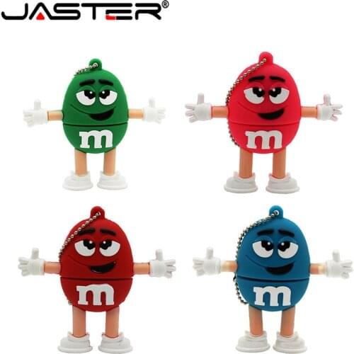 JASTER MM beans model pendrive USB Flash drive Memory stick usb 2.0 thumb drives Pen Drive pendriver 64GB 16GB 32GB U disk gift