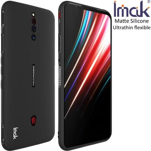 Imak Matte Silicone Case For ZTE nubia Red Magic 5G 5S Soft Gel TPU Thin Slim Protective