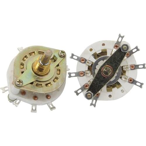 KCT KHT 11T 4 5 6 Pole 11 Throw Ceramic Band Channel Rotary Switch Selector with Cap