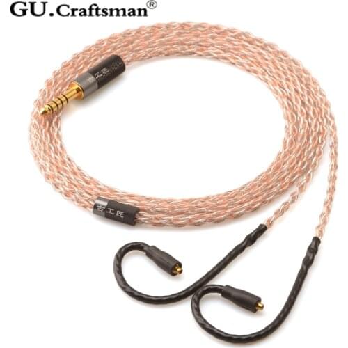 GUCraftsman 5n OFC copper For Westone W10 W40 W80 W60 UMPro50 UM50 Pro AM30 Pro UM10 pro B30 B50 Headphone upgrade cable