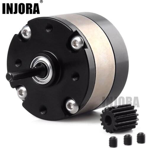 INJORA Metal 1:3 Ratio Reducer Planetary Gearbox Transmission Box for 1/10 RC Crawler Car Axial SCX10 RC Car Motor Parts