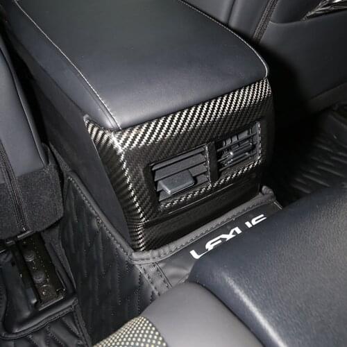 Dry Carbon Fiber Car interior Rear Air Vents Outlet Cover Trim For Lexus IS RC RC200t RC300h RC300 RC350 RC F SPORT