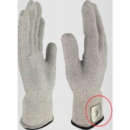 New 5Pair Electrical Shock conductive Massage electrode gloves for TENS EMS therapy Hand Massager machine SPA beauty with Patch