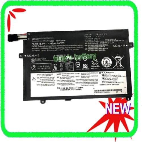 New 01AV411 01AV412 01AV413 Laptop Battery for Lenovo Thinkpad E470 E470C E475 SB10K97569 SB10K97570 SB10K97568