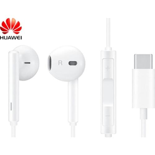 Original Huawei Type C Earphone Classic In-Ear Earphone With Mic For Huawei Mate 10/ Mate 10 Pro Smartphones In Ear Earbuds