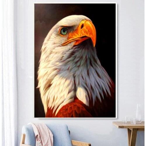 Full Drill Eagle DIY 5D Diamond Painting Mosaic Cross Stitch Hand Embroidery Kits Living Room Decor