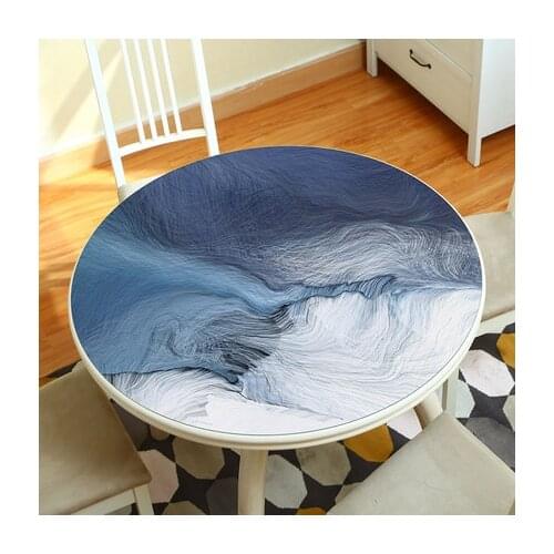 Simple Round Table Cloth Waterproof, Anti-scalding, Oil-proof, Easy To Clean Pvc Household Table Mat Free Shipping