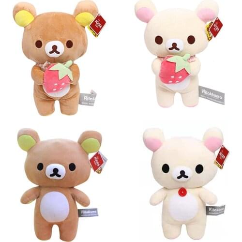 Cute Rilakkuma Cartoon Character Plush Toys Pendant Dolls Animal Bear stuffed Toys Couple Birthday Gift For Girlfriend