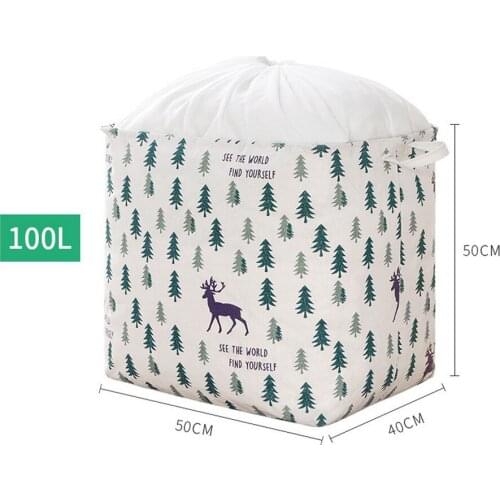 Storage Bags Closet Organizer Waterproof Foldable Fabric Storage Basket Dirty Clothes Hamper Multifunction clothing Storage Bag