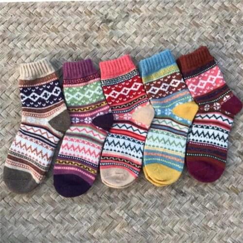 Swyivy 10 Pcs Winter Sock Women Warm Cotton Thicken Socks Colorfull 2020 New Female Warm Winter Socks Fashion Footwear