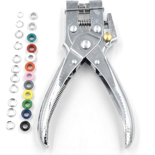 5mm eyelets installation Leverage pliers Paint color eyelets. Metal stomatal rivet Corn. Color buttonholes multicolor Eyelets