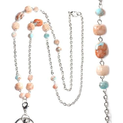 Retractable Badge Reel Lanyard with ID Card Holder Necklace Name Badge Holder Key Clip Neck Chain Lanyards Nurse Accessories