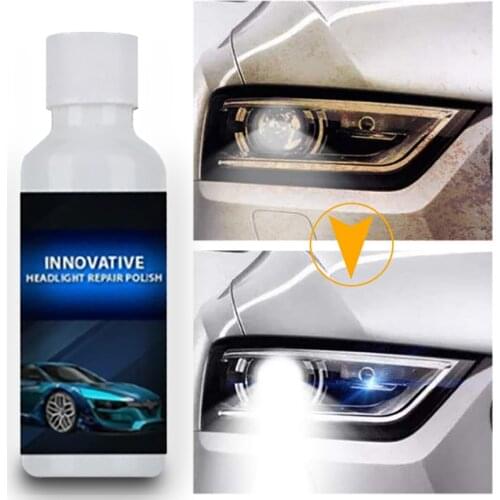 20ml Car Headlight Scratch Removal Oxidation Repair Polishing Lampshade Cleaning Tool Light Refurbishment Coating Repair Fluid