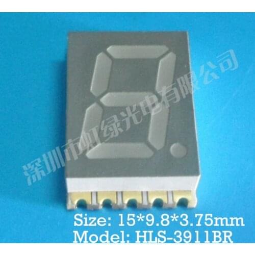 0.39 Inch One Red Light Patch Digital Tube LED digital tube seven segment display 3911