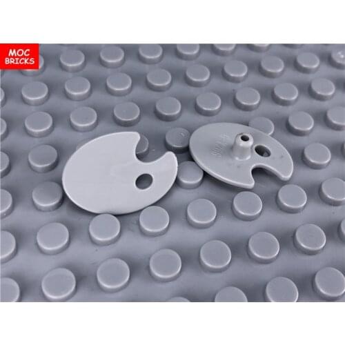 100pcs/lot MOC Brick parts tile plate blocks Mini Building Creative kids drawing board Painting Artist Palette Toys DIY Funny