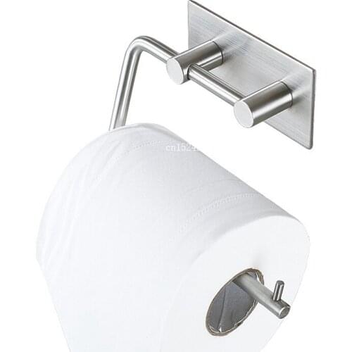 20pcs Stainless Steel 304 Sturdy Modern Style Wall Mounted Stickers Kitchen Bathroom Toilet Paper Holder Roll Holder