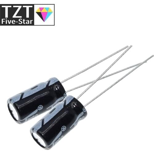 50PCS Higt quality 35V 100UF 6*12mm 100UF 35V 6.3*12 Electrolytic capacitor