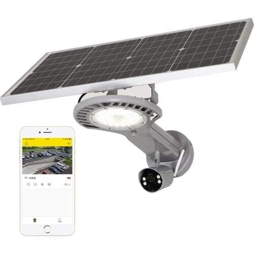 Anti-theft mobile wireless 4g wifi control 30w monitoring cctv solar led street light