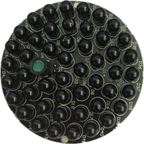 53mm diameter 48 LEDs IR Light Board 940nm Infrared Diode Illuminator Plate For CCTV Security Camera invisible infrared