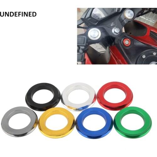 Motorcycle Ignition Switch Cover Key Ring Lock Circle Decorative For Honda Yamaha Suzuki Kawasaki Vespa YZF CBR 250R Universal