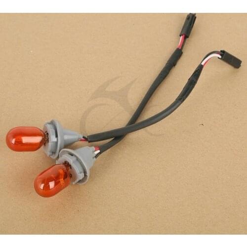 Motorcycle 2PCS Front Turn Signal Lights Bulbs For Honda Goldwing GL1800 2001-2017 Orange Clear