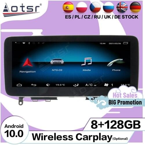 8+128GB Multimedia Stereo Android 10 Player For Mecerdes Benz C W204 2007 2008 2009 2010 2011 GPS Navi Car Radio Video Head Unit