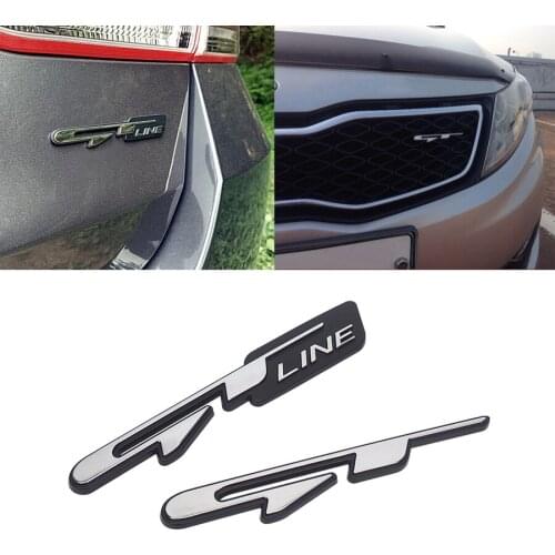 GT Line Grills Sticker For KIA Sportage Optima Stinge K5 K3 K4 K2 K9 Peugeot 308 3008 508 5008 2008 208 GT Line Sticker ABS