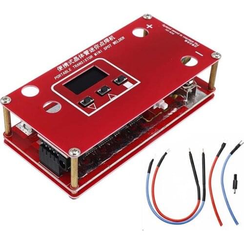 Portable DIY Mini Spot Welder Machine with LCD Display for 18650 Battery Welding Power Supply for Super Capcitor Welding Machine