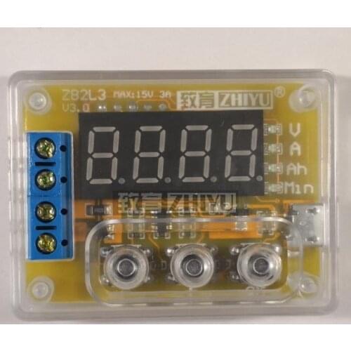 ZB2L3 V3 Battery Capacity Tester External Load 1.2V-12V Battery 18650 Test 3A Finished Product with Shell