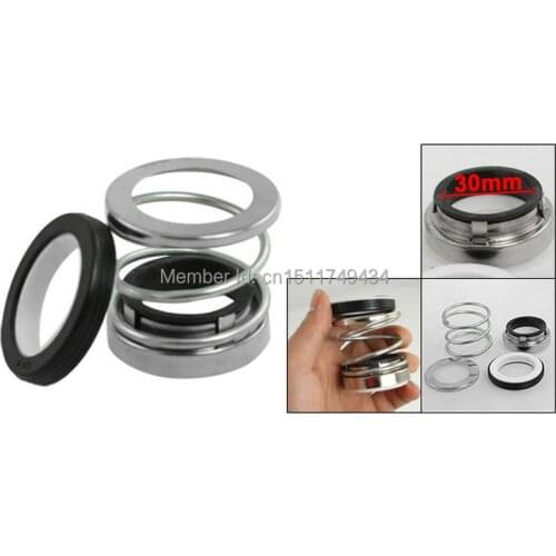 Rubber Bellow Single Spring 30mm Internal Dia Mechanical Shaft Pump Seal 2pcs