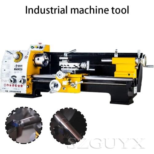 220V Industrial grade lathe Household lathe Double-sided curved disc lathe Small machine tool Metal lathe