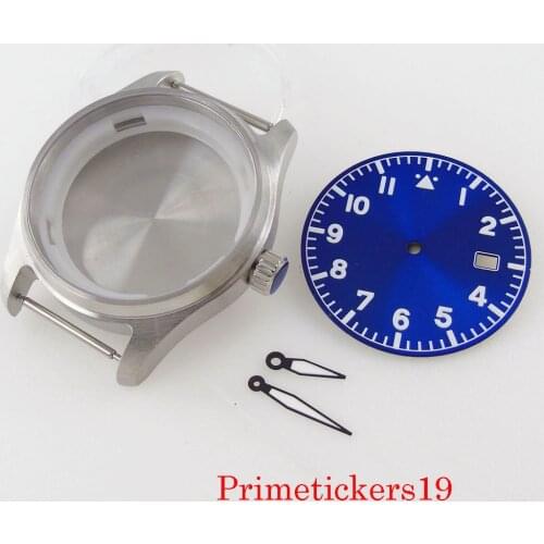 Tandorio 39mm Watch Case Fit NH35 NH35A Automatic Movement 200m Water Resistance Sapphire Glass Luminous Dial Hands Solid Back