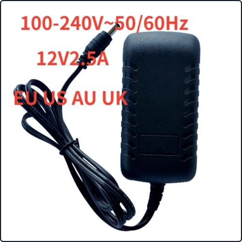 Power Supply Adapter DC 12V 2.5A Universal Charger DC 12v Hoverboard Charger AC 240V To 12 V