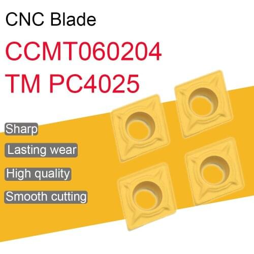 CCMT060204 TM PC4025 Tungsten Carbide Insert CNC Lathe Cutter Tool For Steel High Quality CCMT060204 Internal Turning Tool