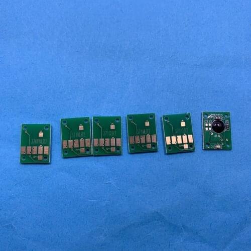 YOTAT 6 Color Permanent Chip BCI370 BCI-370 BCI-371 For Canon MG6930 MG7730 TS9030 TS8030 printer