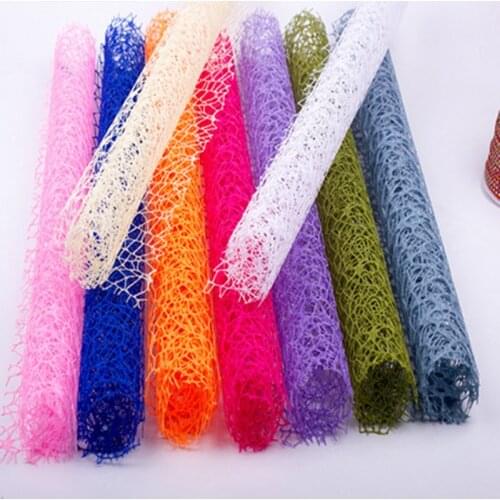 Rose Flower Wrapping Paper Net DIY Kraft Paper Bouquet Flower Shop Supplies Wedding Decoration Material Packaging 50cm * 67cm