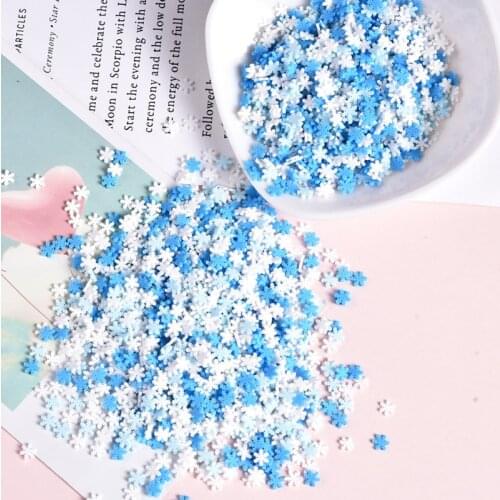20g/Pack Mixed Soft Clay Nail Art Resin Snowflake UV Resin Epoxy Mold Filler For Diy Jewelry Making Tools Nail Decorate Crafts