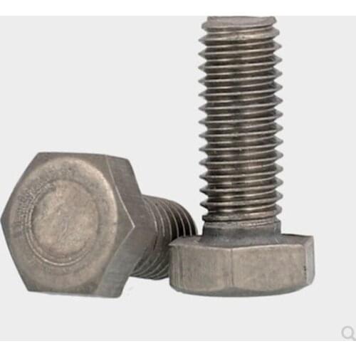 20pcs DIN933 m8 Titanium Hex bolts Original Color TA2 Screws Ti Fastener