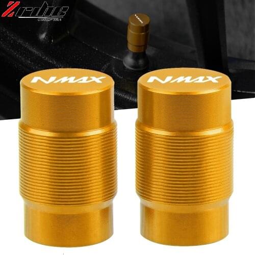 CNC Motorcycle Accessories Vehicle Wheel Tire Valve Stem Caps Covers For Yamaha Nmax N-max 125 155 2017 2018 2019 With LOGO NMAX