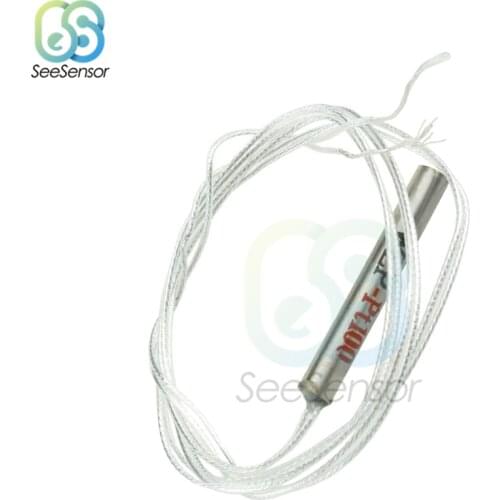 PT100 Platinum Resister Temperature Sensor Detector Waterproof Temp Probe -20~450 Celsius