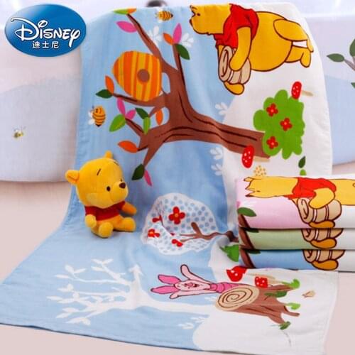 100%Cotton Children bath towels Beach towel Mickey Minnie mouse Toddler Soft Plush Cartoon Animal Wipe Hanging Bathing Towel