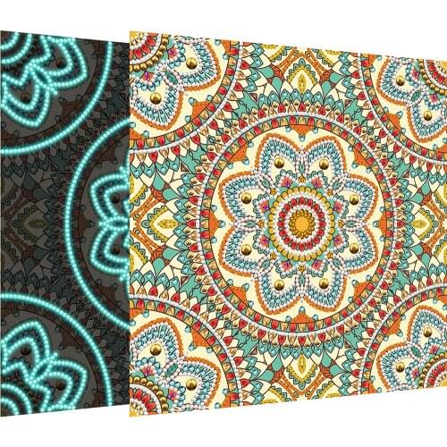 DIY 5D Special Shape Luminous Diamond Painting Kits Mandala Flower Glow Diamond Painting Home Wall Decoration