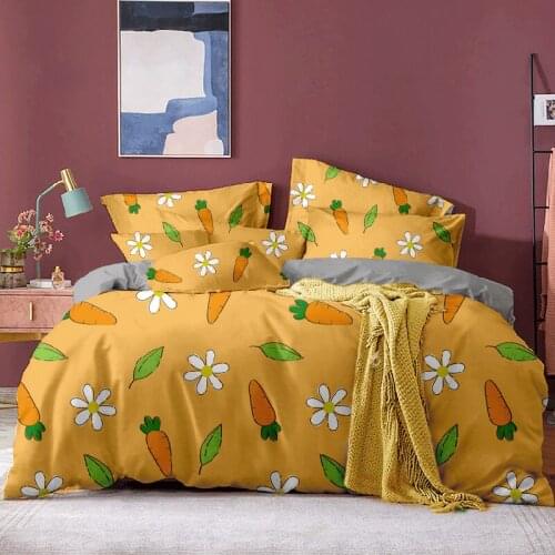 Home Textiles Print Bedding Sets Queen Home Duvet Cover Full Size High Quality Cute Pattern with Star Tree Flower Bedspread