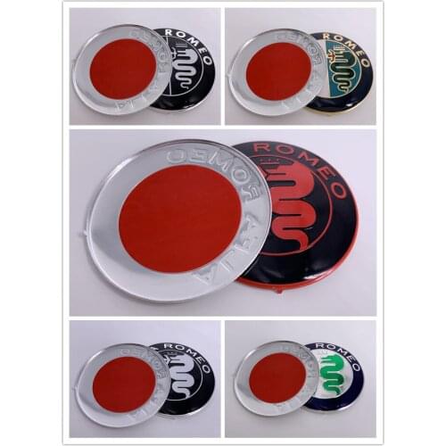 100pcs 74MM 7.4cm ALFA ROMEO GT Car Logo emblem Badge sticker for Mito 147 156 159 166 Giulietta Spider