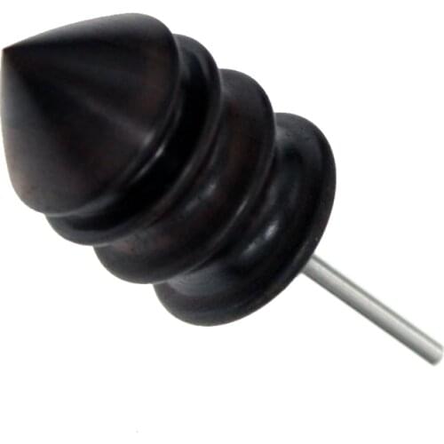 LMDZ Useful tools Ebony Leather Burnisher Pointed Tip Leather Slickerseful Blackwood Wooden DIY Leathercraft Making Tools