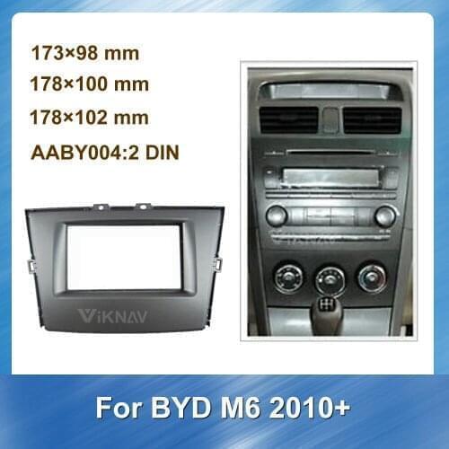 Radio Fascia Stereo Panel Plate Installation Frame Kit For BYD M6 2010+ Car Frame Dash Kit Car refitting DVD frame Player frame