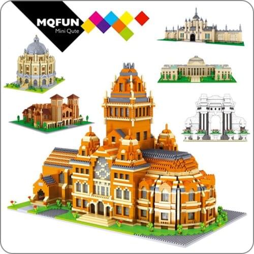 LZ Blocks Mini Architecture Tsinghua Park MIT arvard University of Cambridge Oxford model building blocks Brick educational gift