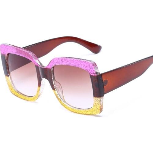 Square Sunglasses Women cheap Fashion Cool party oversized sunglasses For Women Lady glasses Oculos AABI01